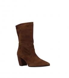 Prada Brown Suede Ankle Boots