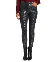 7 For All Mankind Leopard Print High-Rise Skinny Jeans