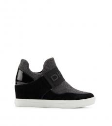 DKNY Dark Grey Cosmos Wedge Sneakers