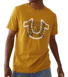 Mustard Horseshoe Logo T-Shirt
