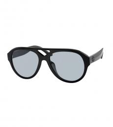 Tory Burch Black Aviator Sunglasses