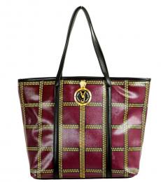 Versace Jeans Couture Cherry Patterned Medium Tote