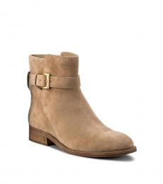 Tory Burch Beige Brooke Ankle Boots