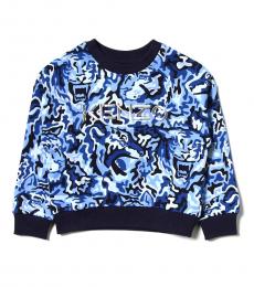 Kenzo Little Boys Blue Logo Sweater