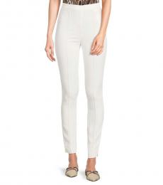 Roberto Cavalli White Solid Pants