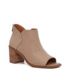 Lucky Brand Beige Theria Leather Boots