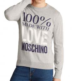 Love Moschino Medium Grey Made with Love Sweater