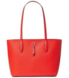 Red Adel Large Tote