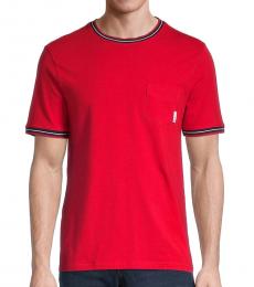 Ben Sherman Red Supima Ringer T-Shirt