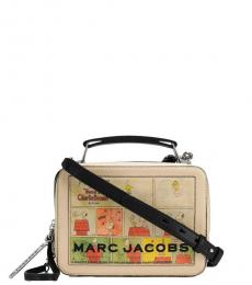 Marc Jacobs Beige Peanuts Box Small Crossbody Bag
