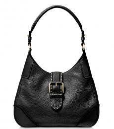 Michael Kors Black Lillian Studded Medium Hobo