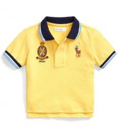 Ralph Lauren Baby Boys Oasis Yellow Big Pony Polo