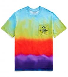Ralph Lauren Little Boys Rainbow Graphic Pocket T-Shirt