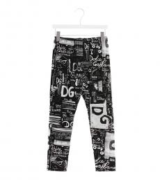 Dolce & Gabbana Boys Black DG Next Leggings