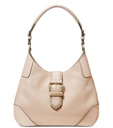 Michael Kors Soft Pink Lillian Studded Medium Hobo