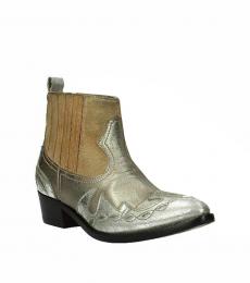 Gold Vintage Ankle Boots