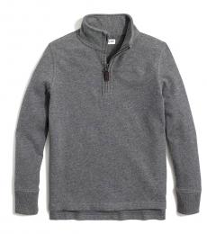 J.Crew Little Boys Heather Carbon Half Zip Sweatshirt