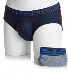 Emporio Armani Dark Blue Logo Slip Underwear