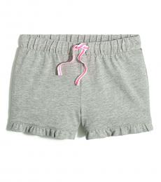 J.Crew Girls Heather Grey Knit Drawstring Short