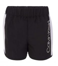 Calvin Klein Girls Black Color Block Shorts