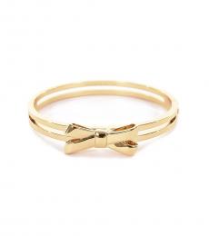Kate Spade Gold Double Bow Hinge Bangle Bracelet