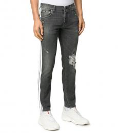 Dolce & Gabbana Dark Grey Distressed Skinny Jeans