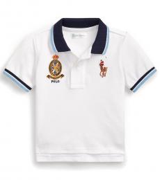 Ralph Lauren Baby Boys White Big Pony Polo