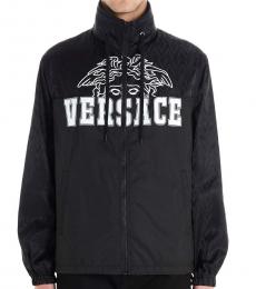 Versace Black Front Logo Jacket