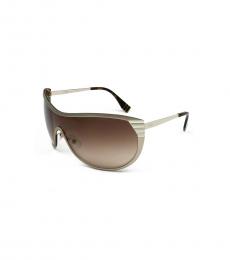 Gold Brown Edgy Stately Sunglasses