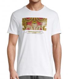 White Baroque Graphic T-Shirt
