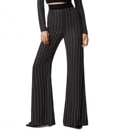 Philipp Plein Black High Rise Palazzo Pants