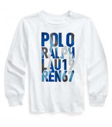 Ralph Lauren Little Boys White Jersey T-shirt