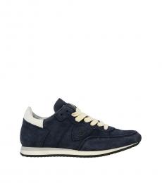 Philippe Model Boys Blue Leather Tropez Sneakers