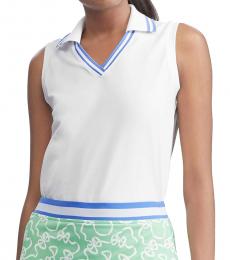 Ralph Lauren White Sleeveless Cricket Golf Polo
