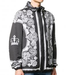 Dolce & Gabbana Black Signature Bandana Print Jacket