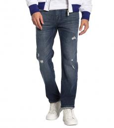 True Religion Dark Blue Geno Relaxed Slim Fit Jeans