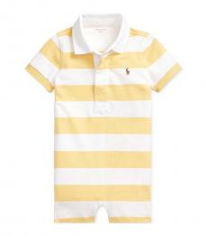 Ralph Lauren Baby Boys Empire Yellow Rugby Shortall