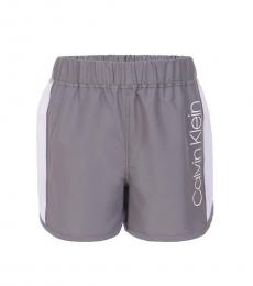 Calvin Klein Girls Grey Color Block Tulip Shorts