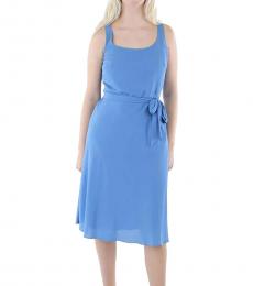 Ralph Lauren Blue Sleeveless Midi Dress