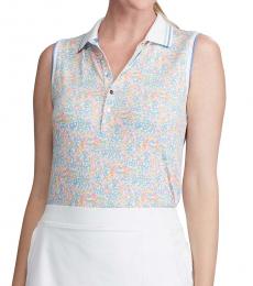 Ralph Lauren Multi color Floral Sleeveless Golf Polo