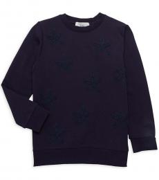 Stella McCartney Girls Navy Betty Embroidered Sweater