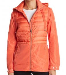 Michael Kors Orange Combined Packable Jacket