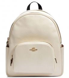 Coach White Court Large Backpack