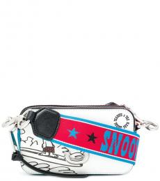 Marc Jacobs White Snoopy Snapshot Small Crossbody Bag