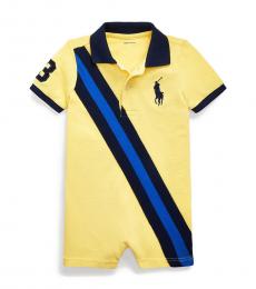 Ralph Lauren Baby Boys Oasis Yellow Polo Shortall