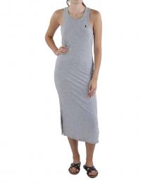 Ralph Lauren Heather Gray Sleeveless Tank Maxi Dress