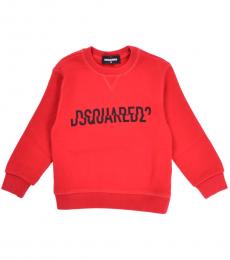 Dsquared2 Boys Red Crewneck Sweatshirt