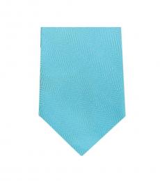 Michael Kors Blue Dapper Striped Slim Silk Tie
