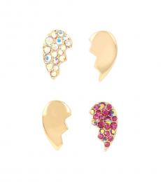 Betsey Johnson Multi Color Angel Wing Earrings