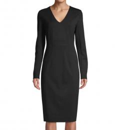 Diane Von Furstenberg Black Milena Sheath Dress